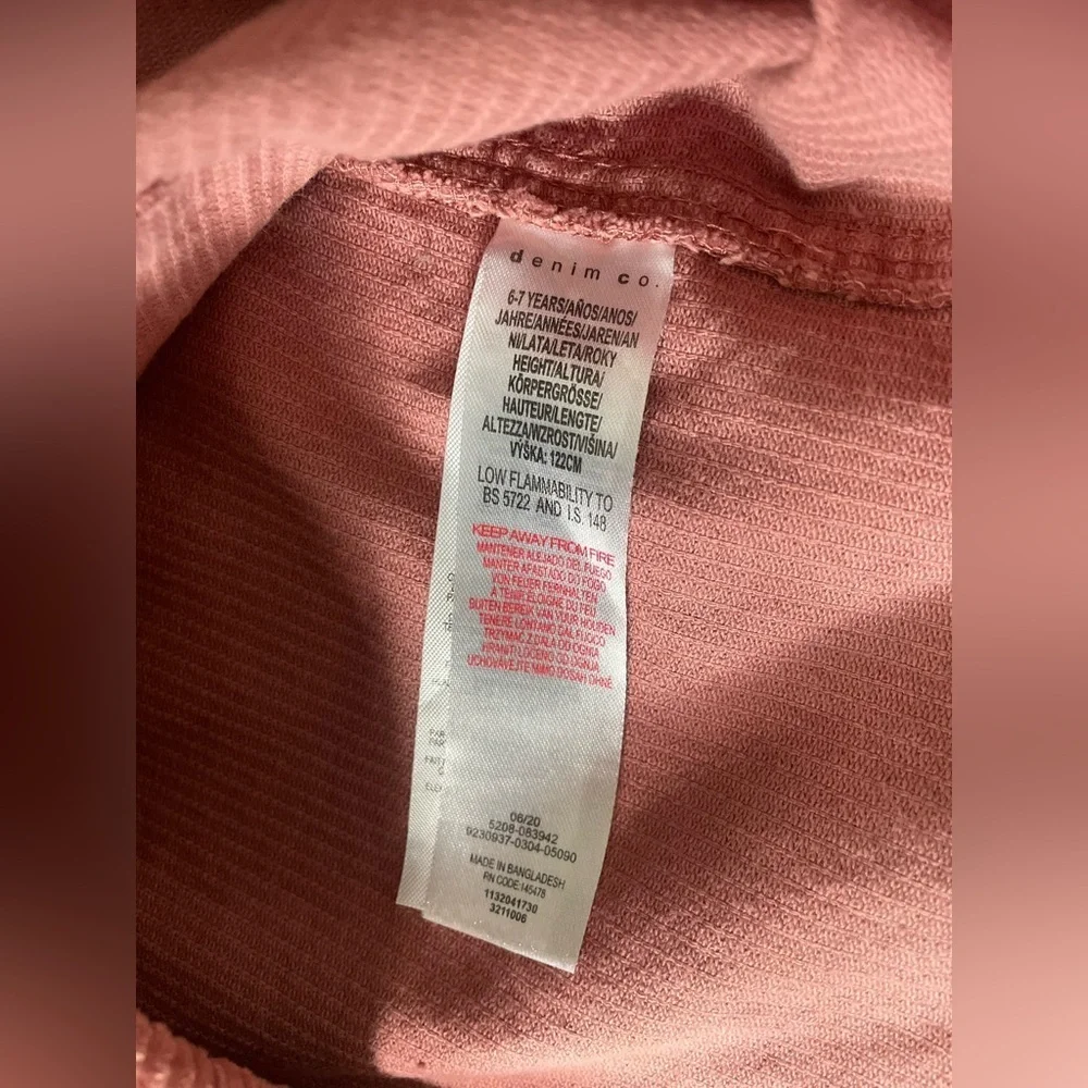 Denim&Co Blush Pink Corduroy Dress